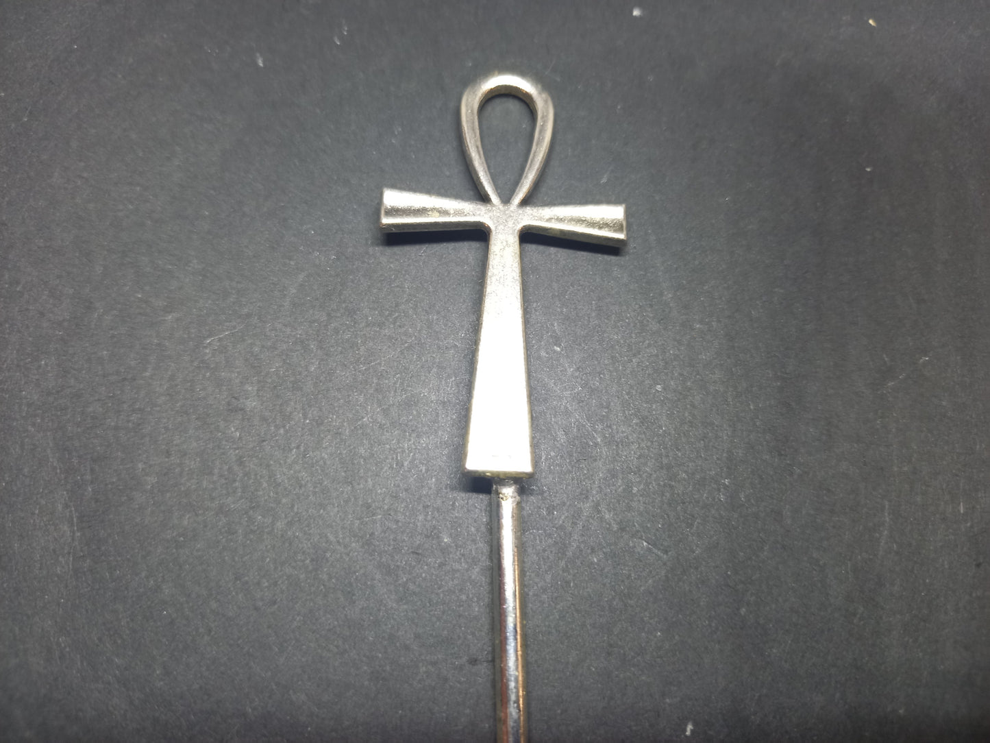 Goth Gothic Witchy Occultist Egyptian Pagan "Egyptian Ankh" detail metal hair stick