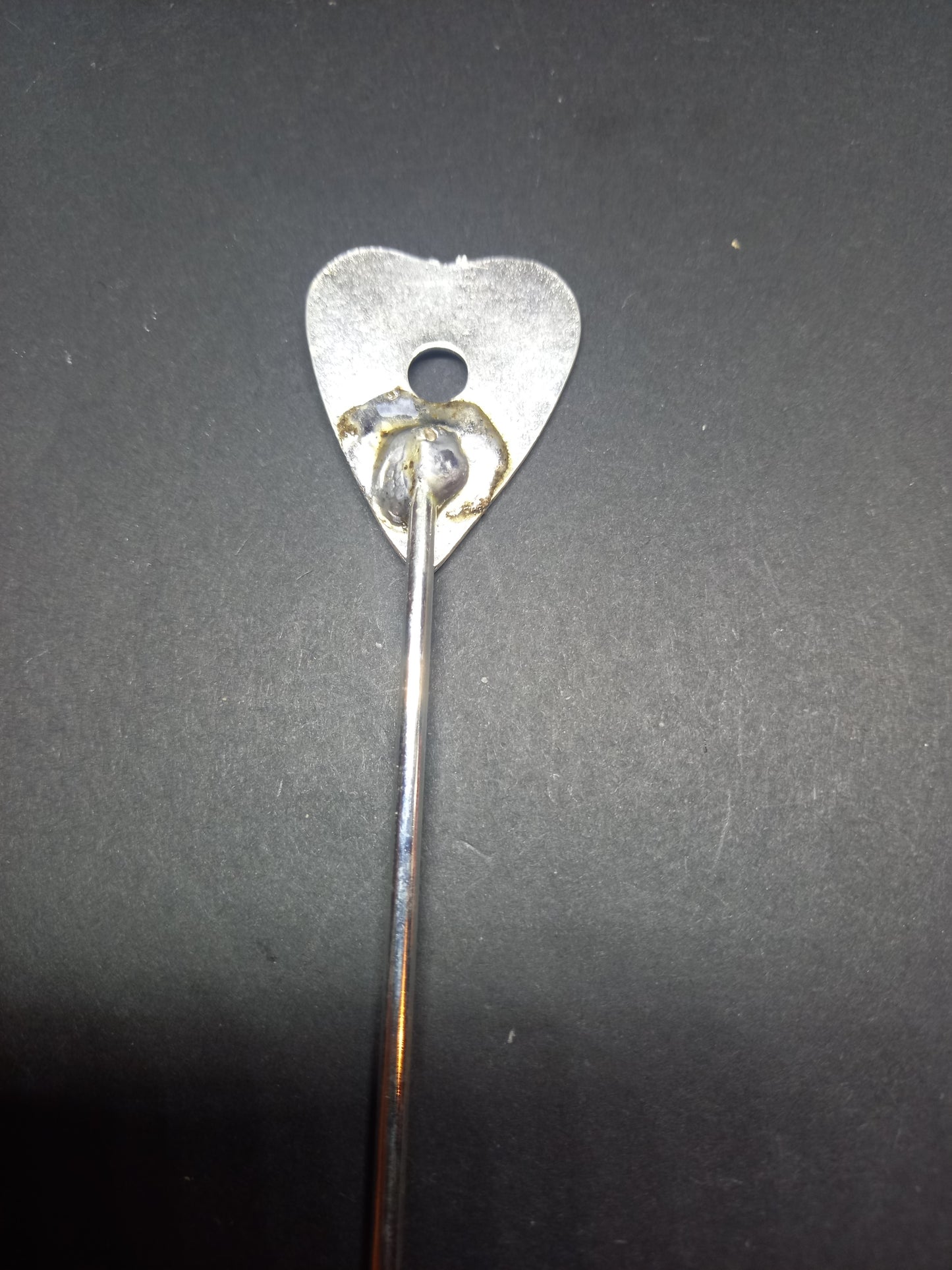 Goth Gothic Witchy Occultist Satanic Pagan "Ouija Planchet" detail metal hair stick V1