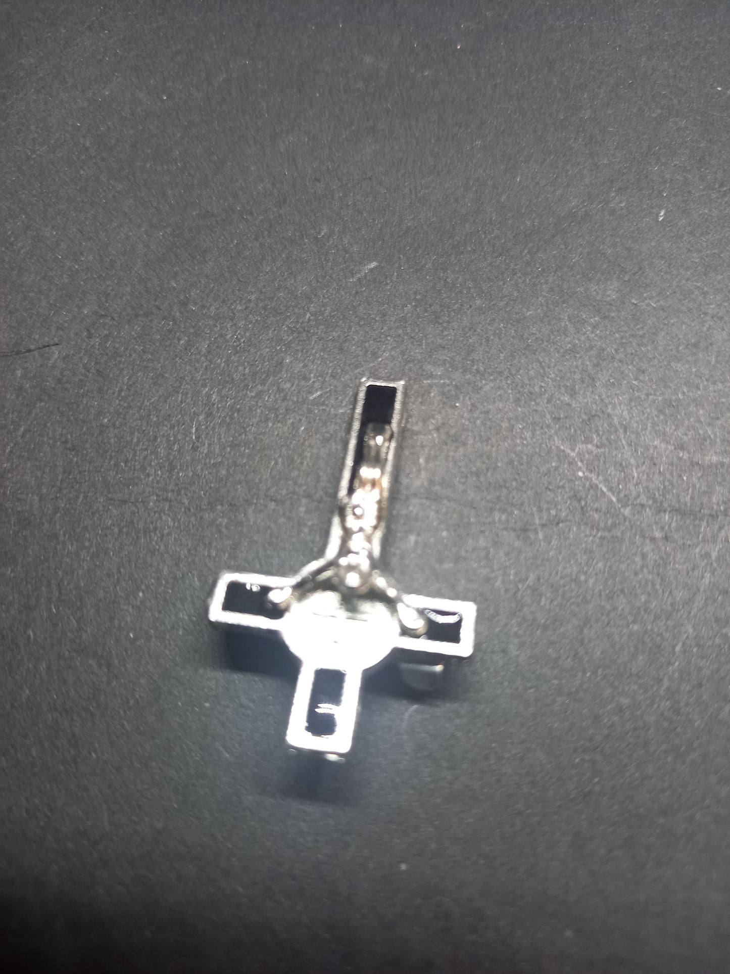 Goth gothic witch witchy Satanic occult satanic temple "Inverted crucifix pin badge" plain