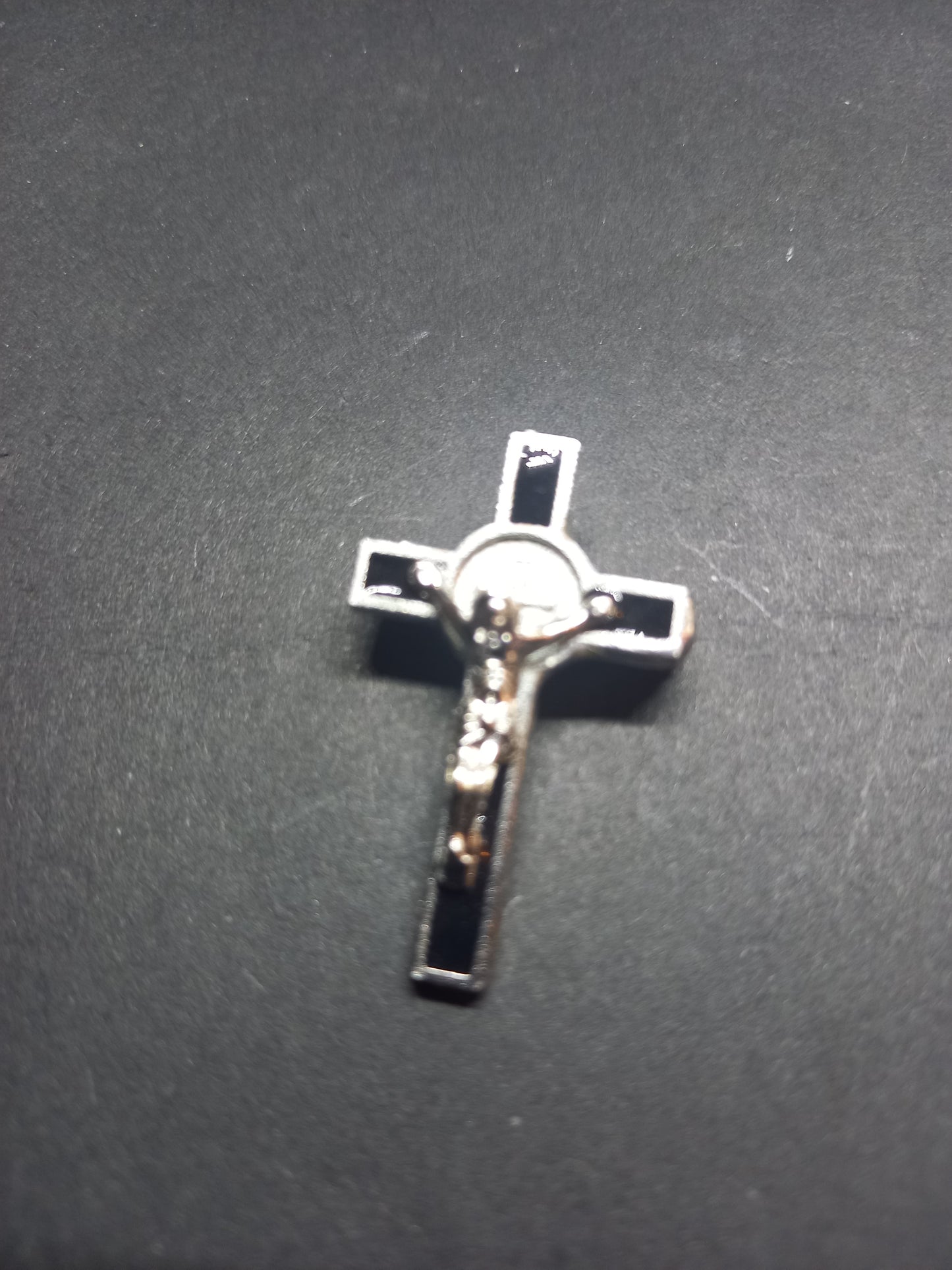 Goth gothic witch witchy Satanic occult satanic temple "Inverted crucifix pin badge" plain