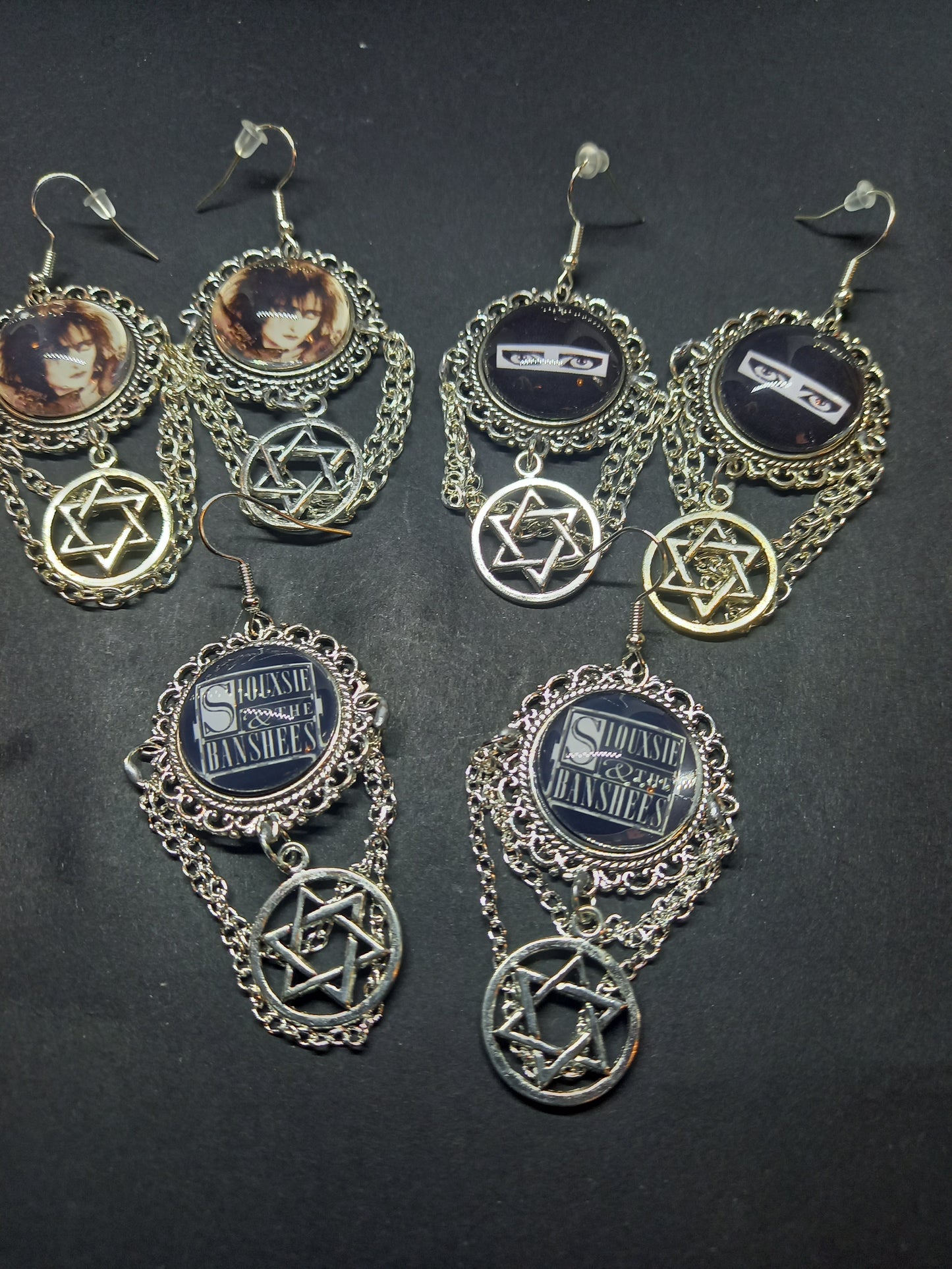 Goth Gothic Punk Alternative New Wave 1980's Siouxsie And The Banshees Siouxsie Sioux "Inspired" Deluxe Earrings