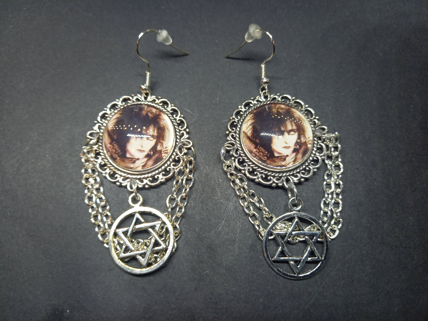 Goth Gothic Punk Alternative New Wave 1980's Siouxsie And The Banshees Siouxsie Sioux "Inspired" Deluxe Earrings