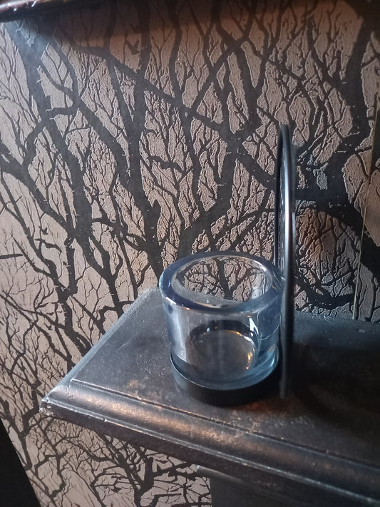 Alchemy Gothic Celestial Cat Tea-Light Holder