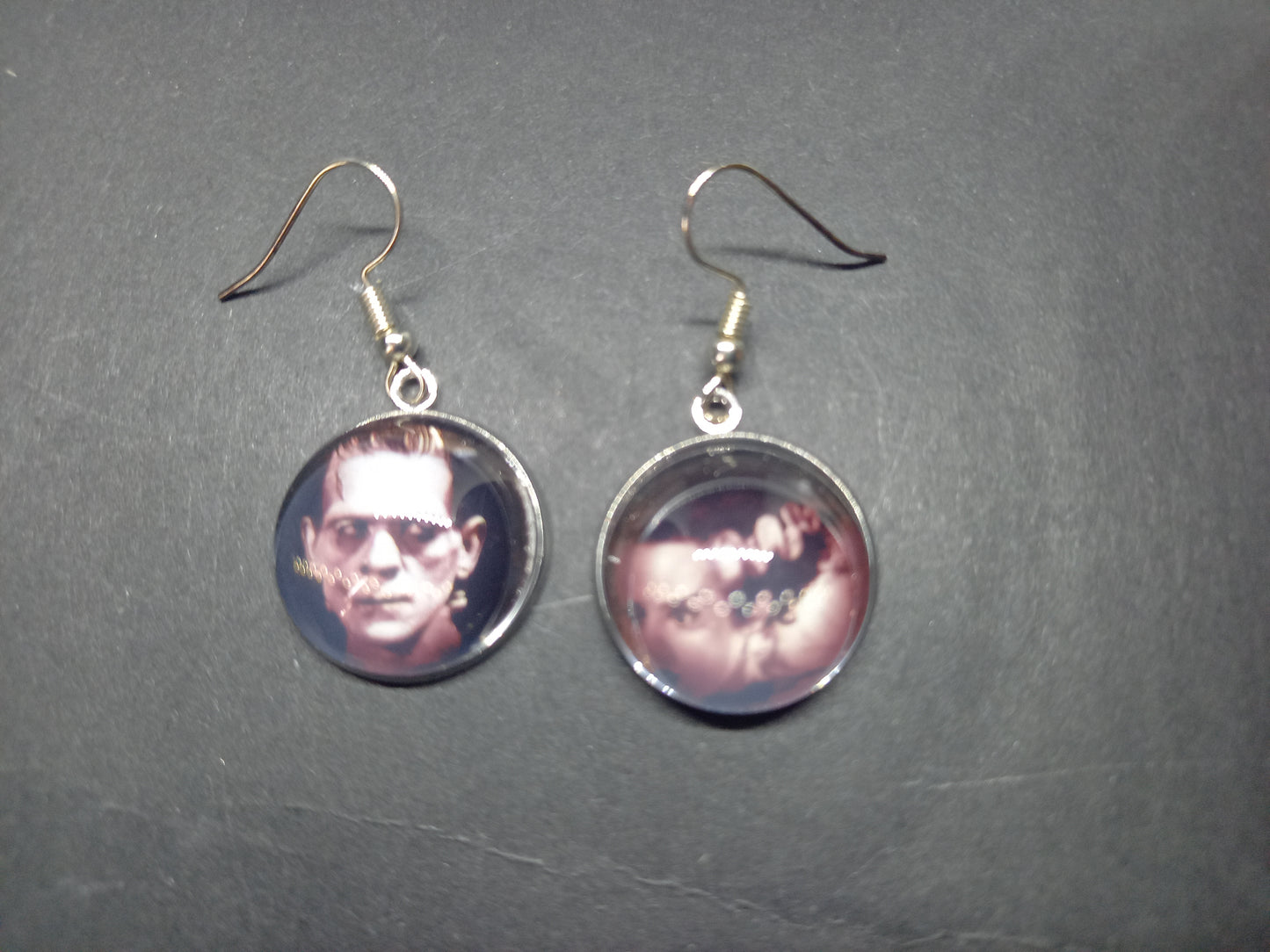 Goth Gothic Witchy Killstar Frankenstein inspired "we belong dead" earrings