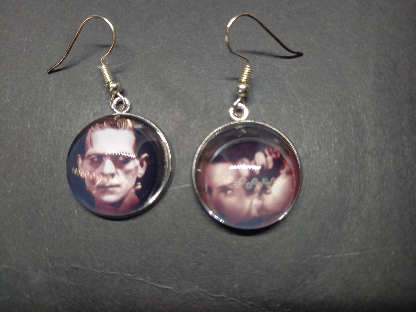 Goth Gothic Witchy Killstar Frankenstein inspired "we belong dead" earrings