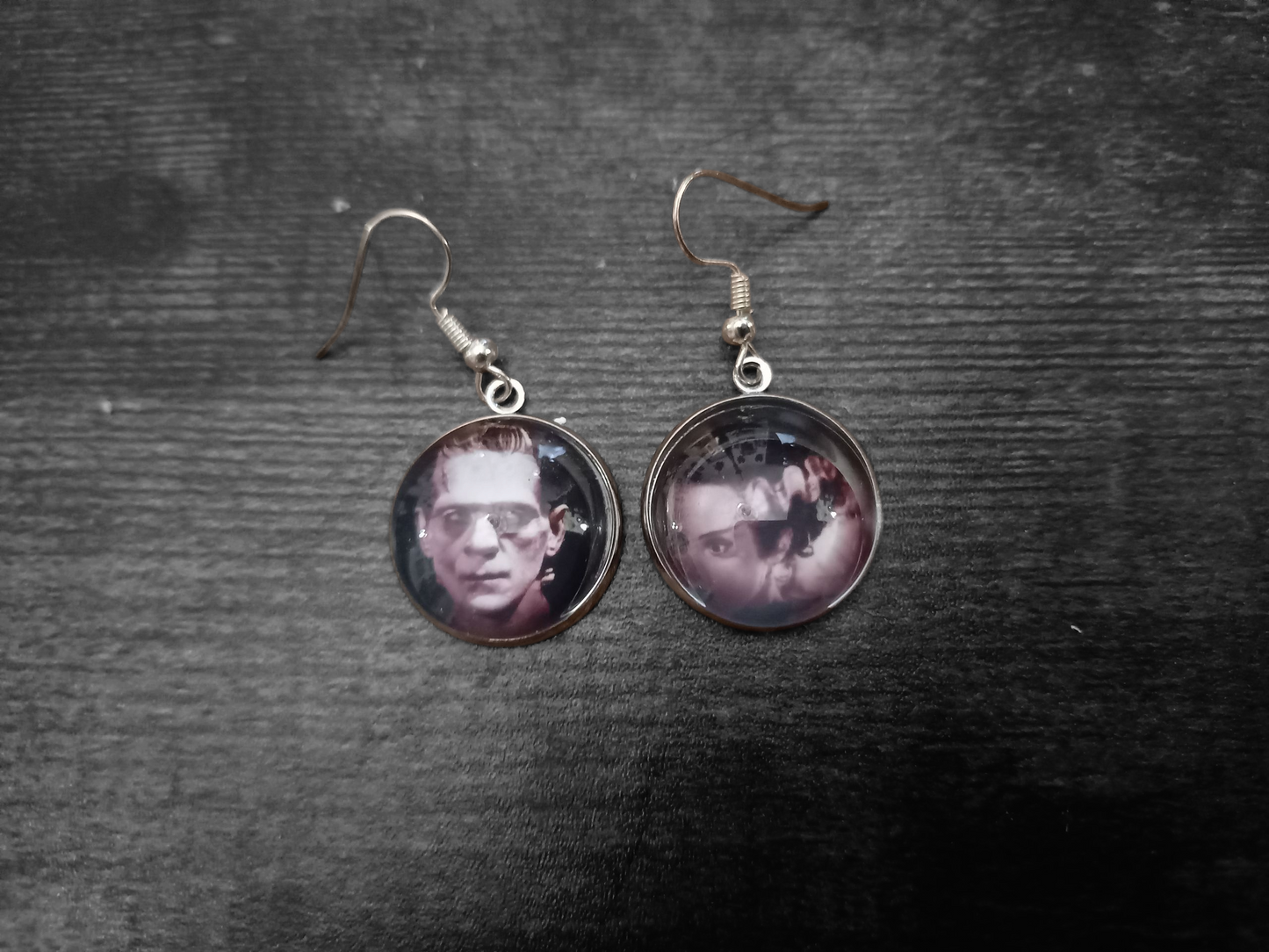 Goth Gothic Witchy Killstar Frankenstein inspired "we belong dead" earrings