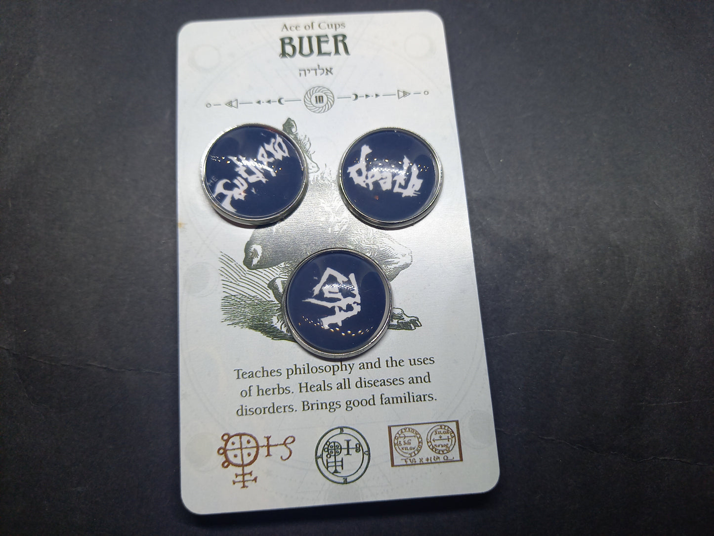 Goth Gothic Old School 1980's alternative "Sothern Death Cult" "Inspired" Pin Set of Three Pin Badge's