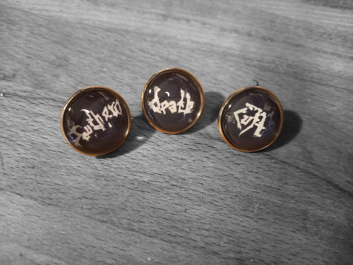 Goth Gothic Old School 1980's alternative "Sothern Death Cult" "Inspired" Pin Set of Three Pin Badge's