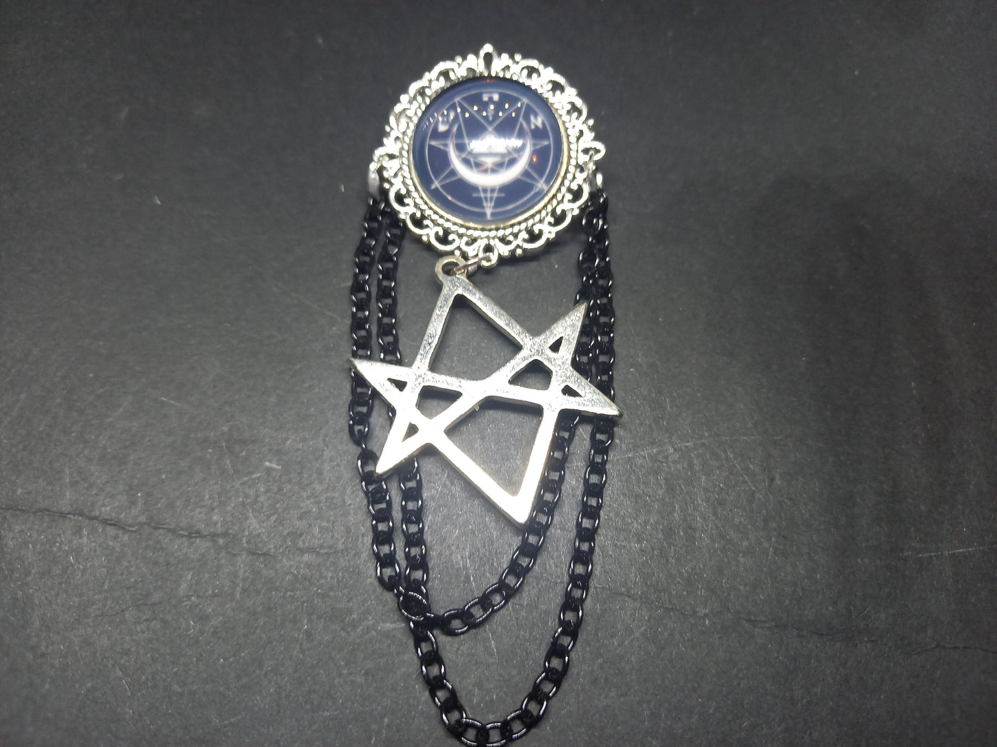 Goth Gothic Old School 1980's alternative Fields Of The Nephilim "Inspired" MAGICK Brooch