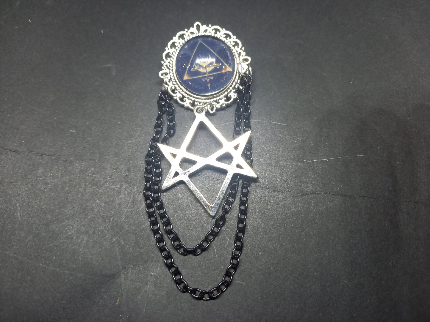 Goth Gothic Old School 1980's alternative Fields Of The Nephilim "Inspired" MAGICK Brooch