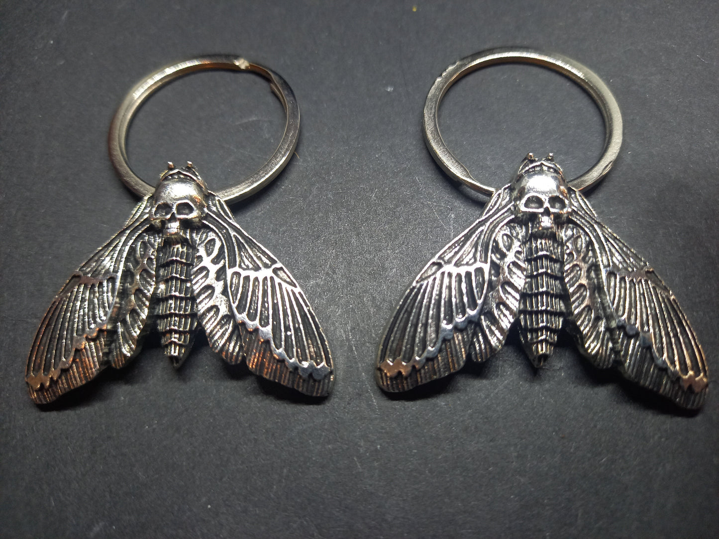 Goth gothic witchy Witch occult witchcraft Death head moth V2 " Boot, Bag Charm or Keyring"