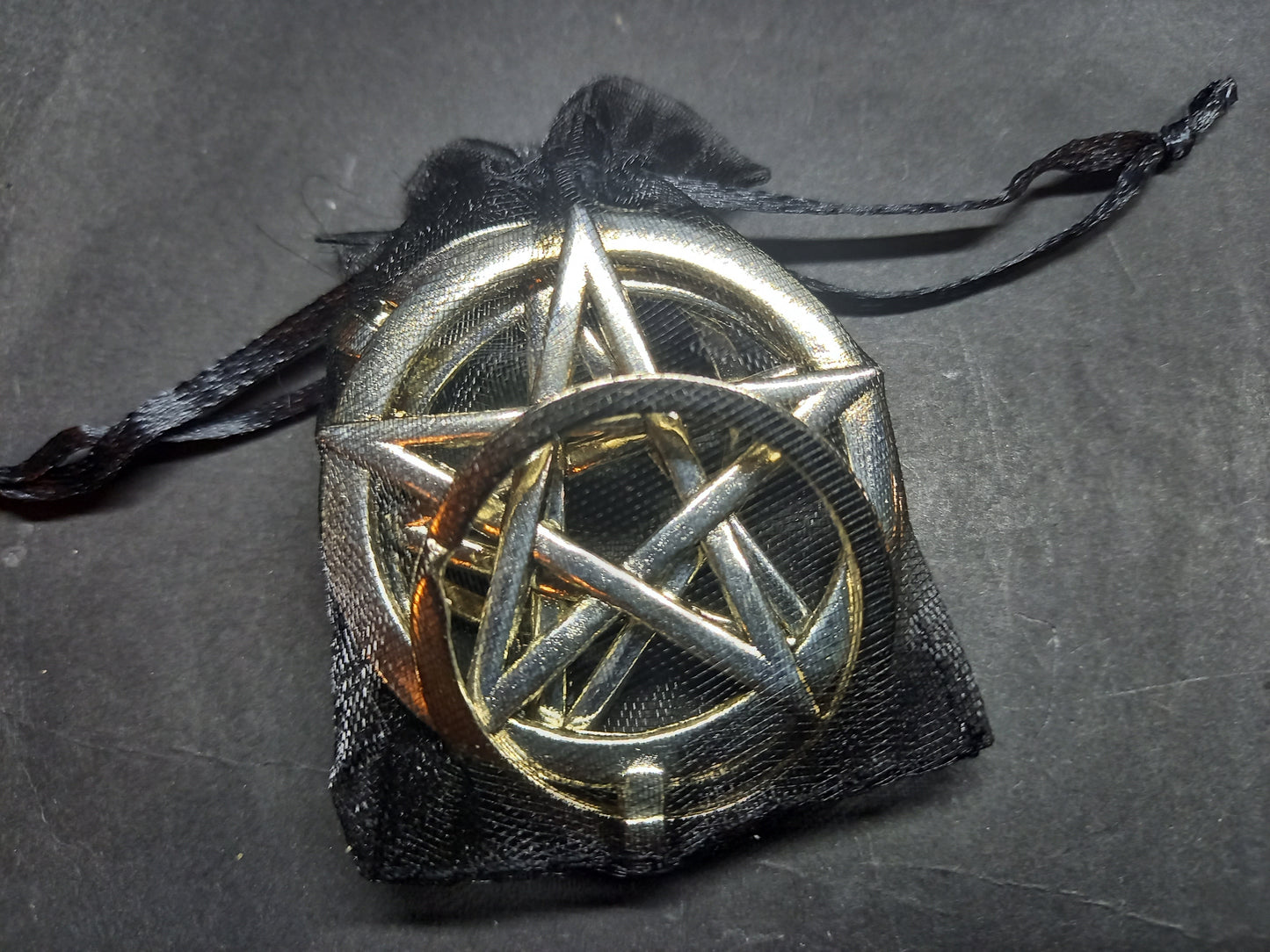 Goth gothic witchy Witch occult witchcraft Satanic "Inverted Pentagram V1" Boot, Bag Charm or Keyring"