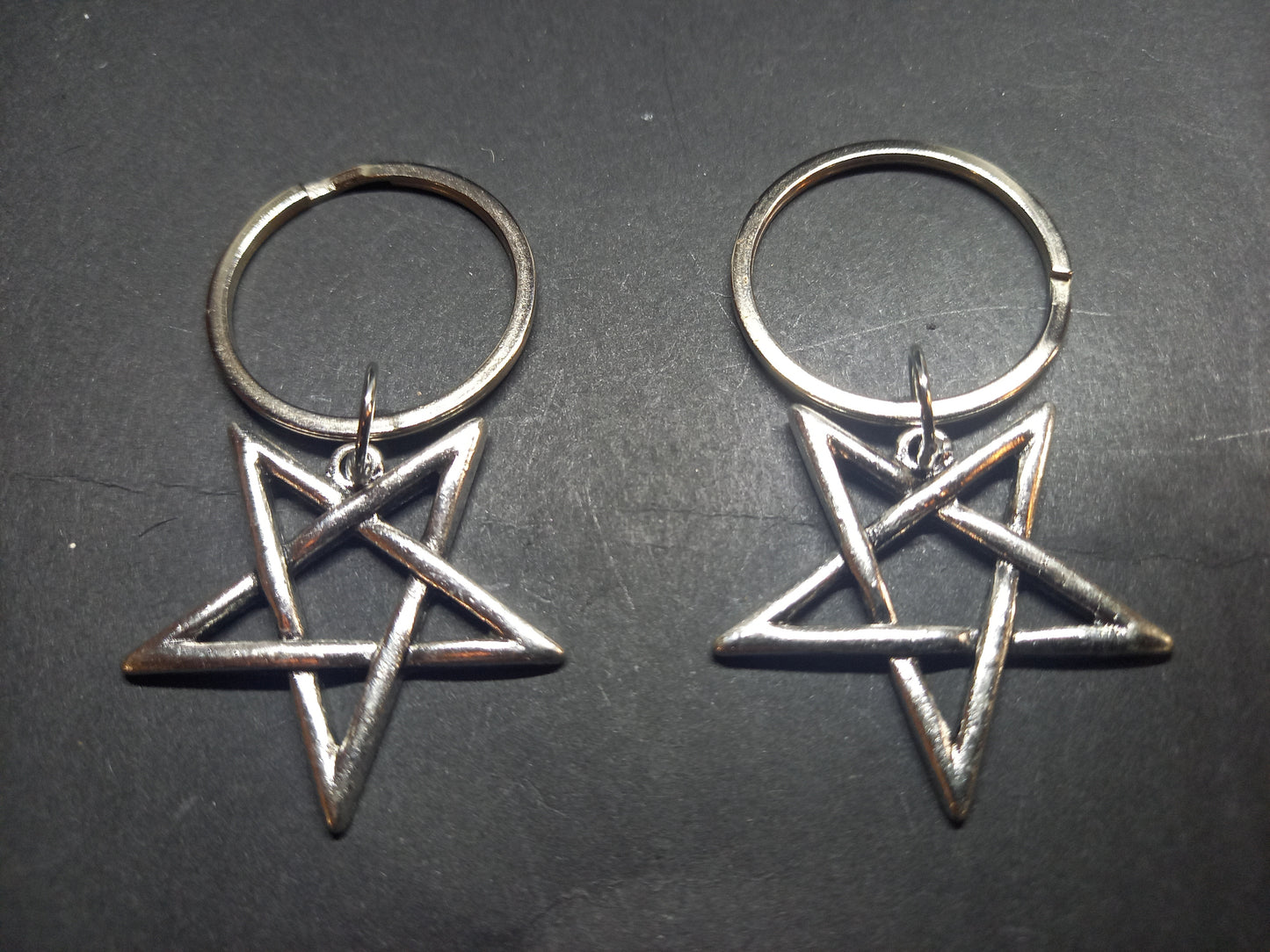Goth gothic witchy Witch occult witchcraft Satanic "Inverted Pentagram V2" Boot, Bag Charm or Keyring"
