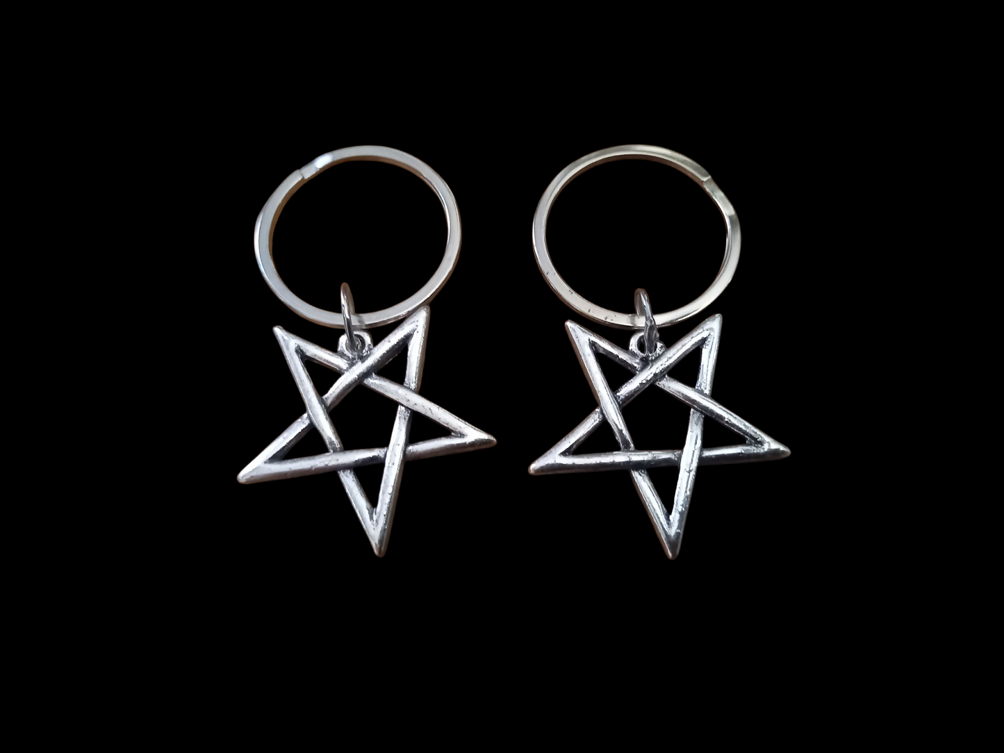 Goth gothic witchy Witch occult witchcraft Satanic "Inverted Pentagram V2" Boot, Bag Charm or Keyring"