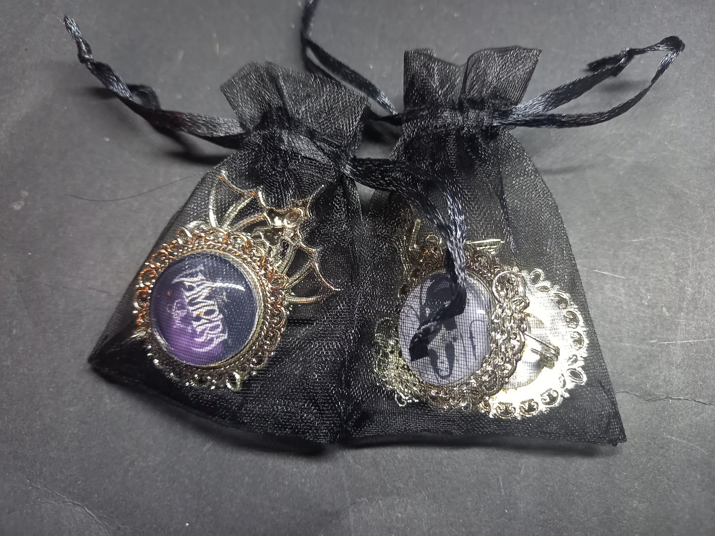 Kawaii Pastel Nu Neo Goth Gothic Witchy fashion Vampira from the Vampira Show inspired Deluxe Earrings V2