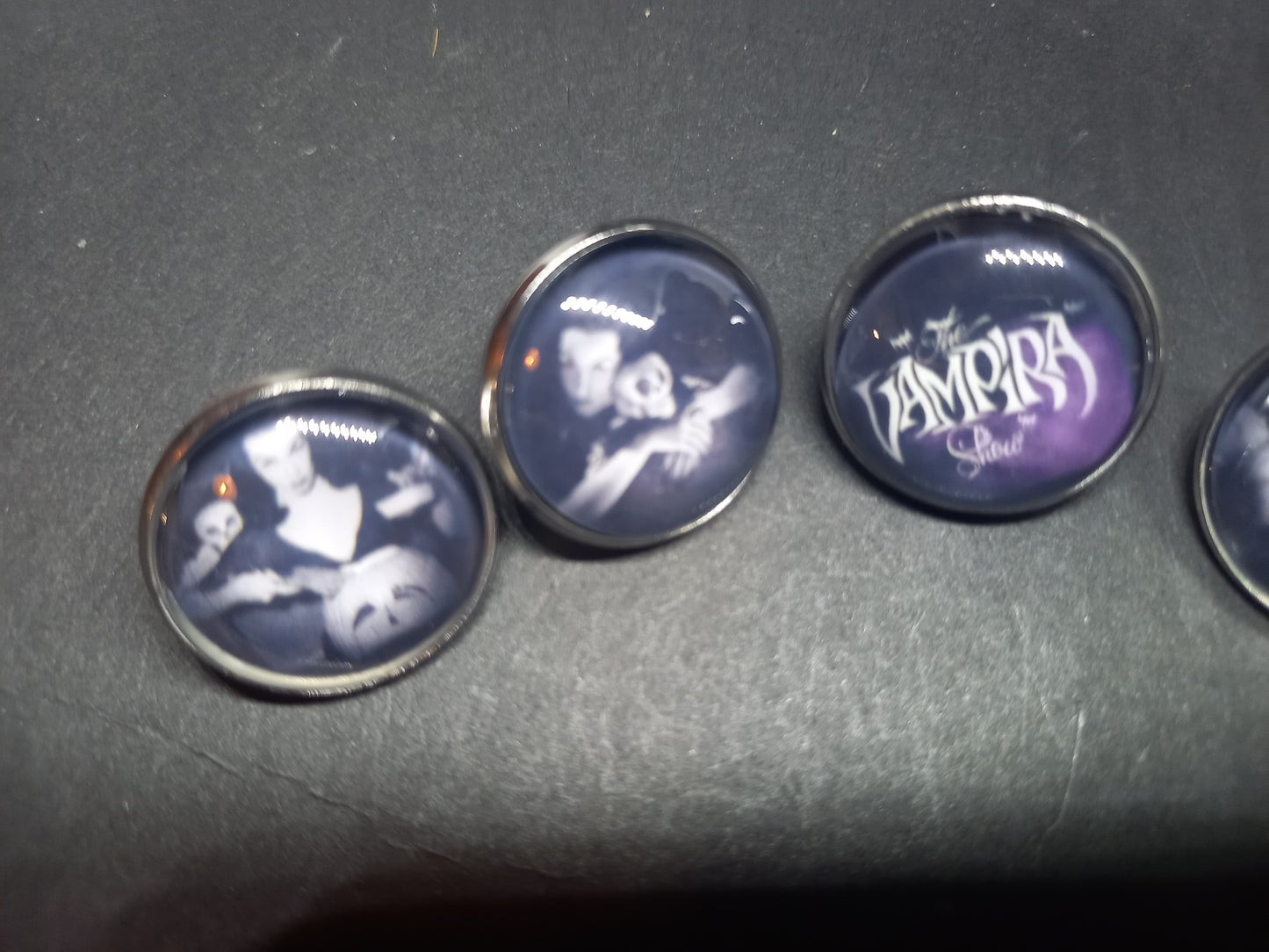 Goth Gothic alternative horror Vampire "Vampira" 5 badge set