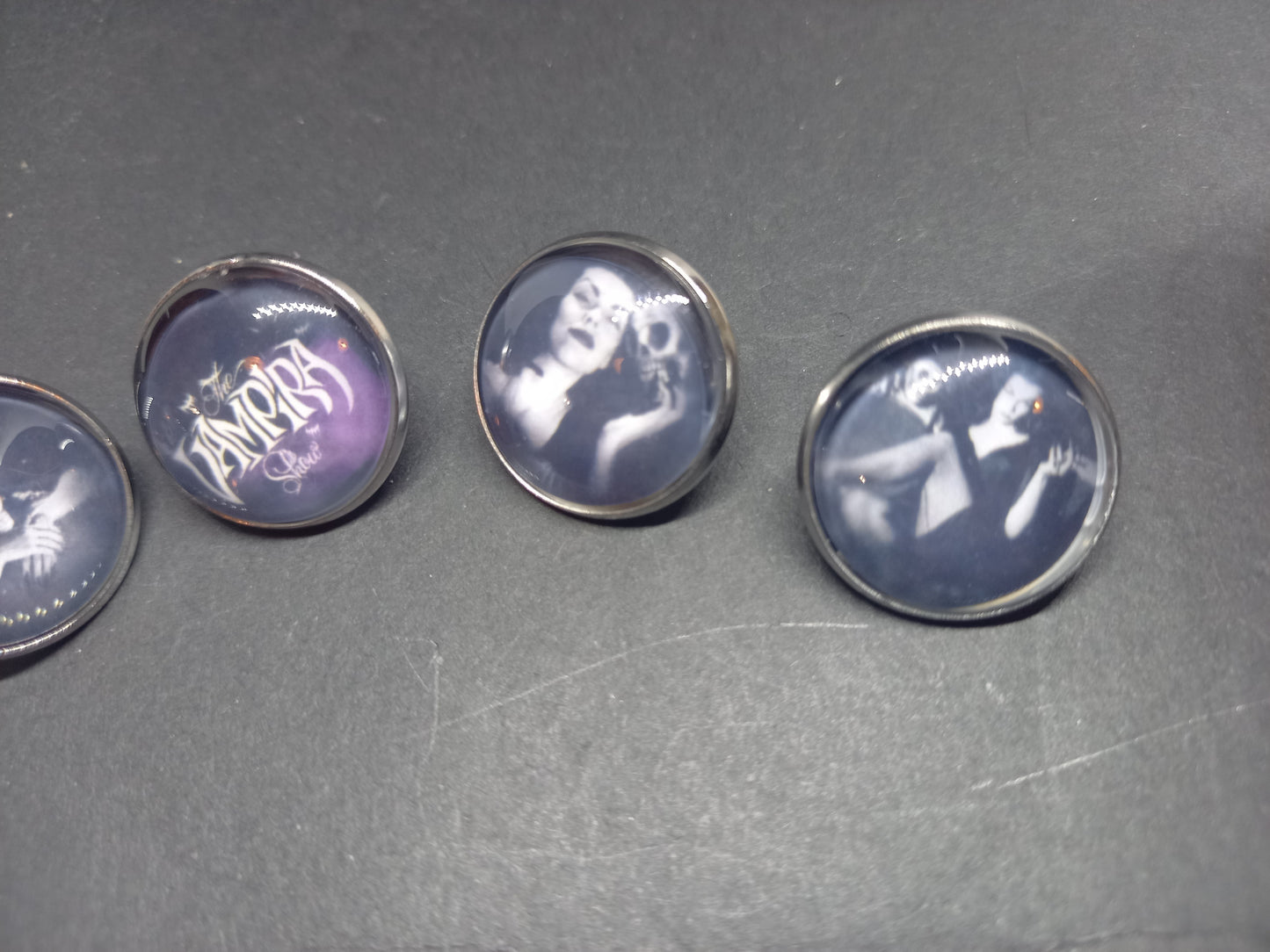 Goth Gothic alternative horror Vampire "Vampira" 5 badge set