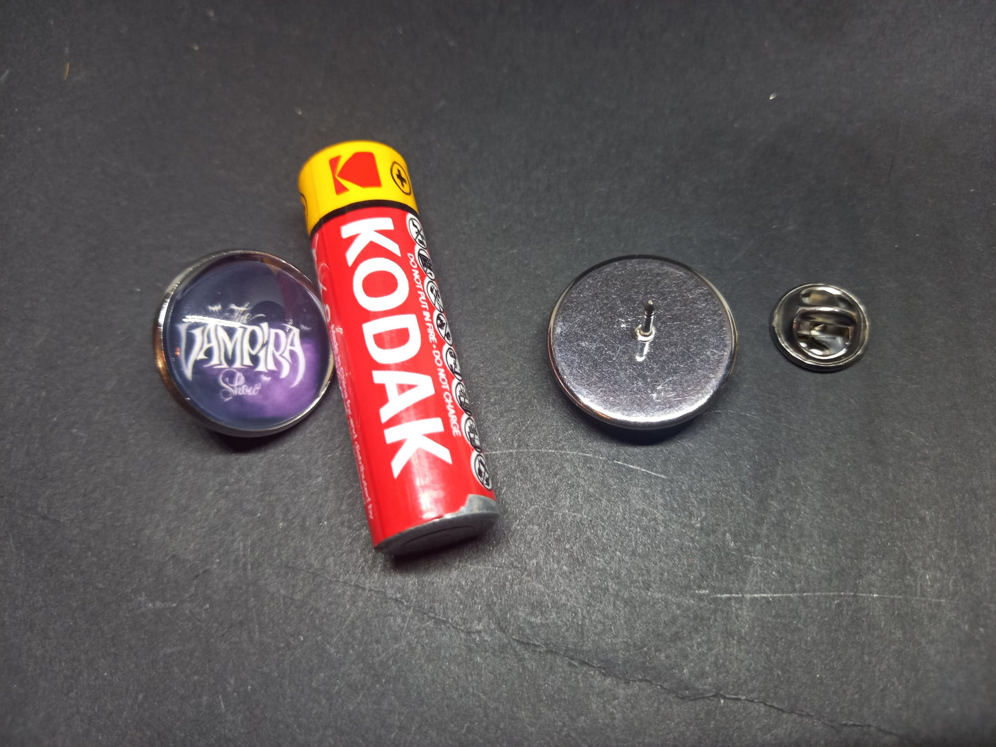 Goth Gothic alternative horror Vampire "Vampira" 5 badge set