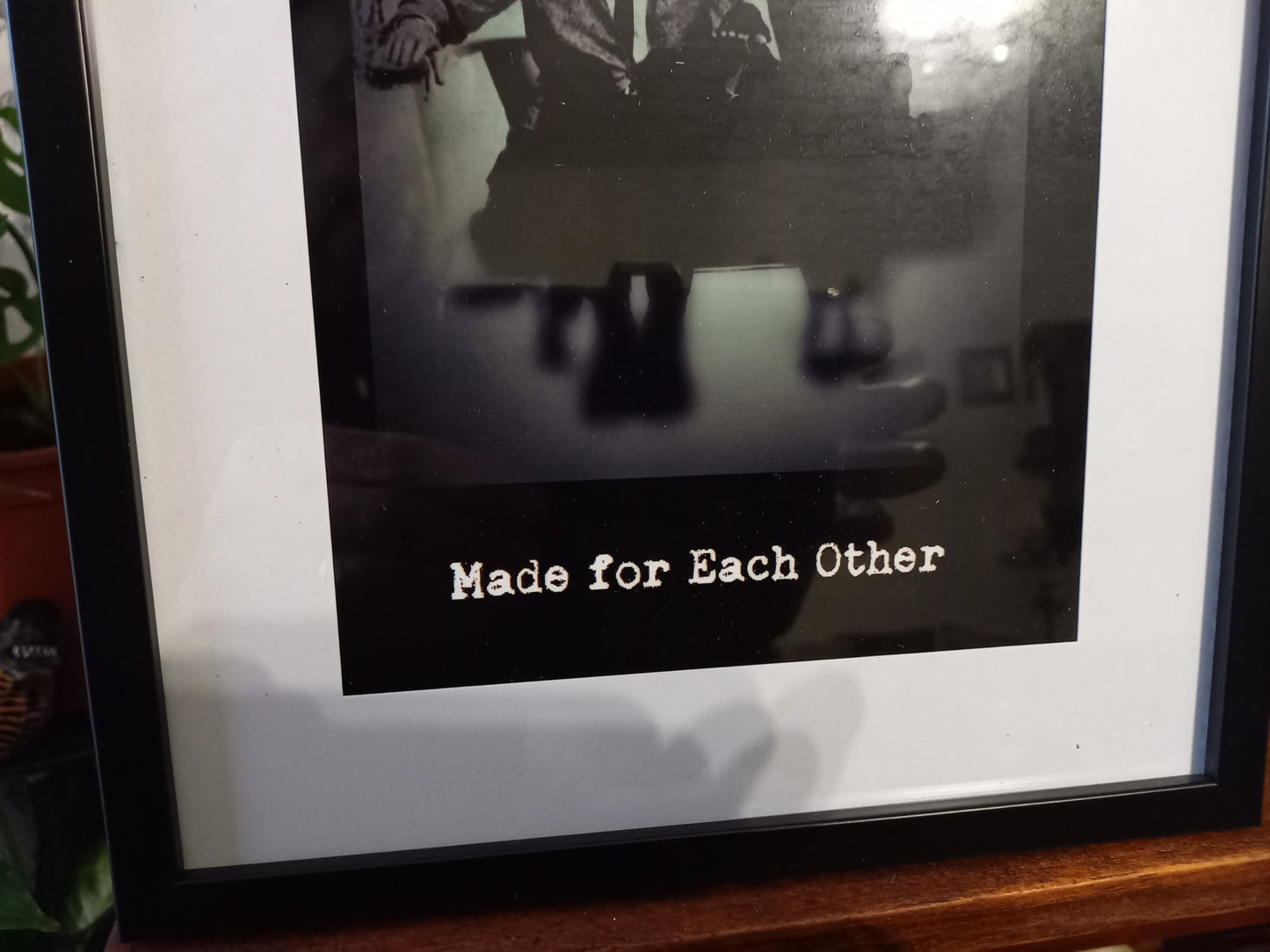 Frankenstein & breakfast at tiffany's mash up inspired "made for each other "frame