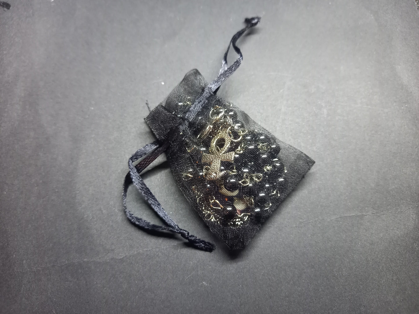 Goth Gothic Withy Killstar neil gaiman's sandman "Death" inspired double layer rosary