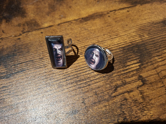 Adjustable Rings, The Conjuring inspired "Nun" round or rectangle