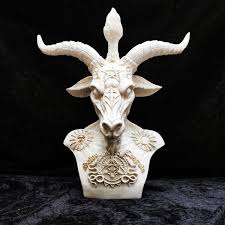 Nemesis Now White Baphomet Bust 33.5cm
