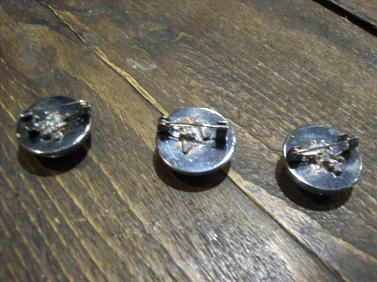 Goth Gothic Goth Metal witchy 69 Eyes "Inspired" Set Of Three Pin badge's