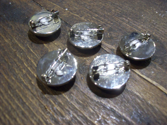 Goth Gothic Old School 1980's Indy New wave Punk Alternative The Cure "Inspired" Set Of Three Pin Badge's