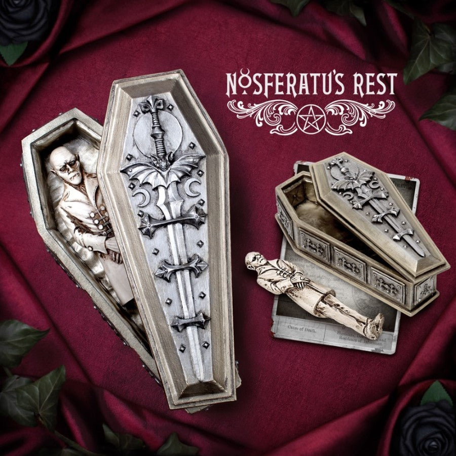Alchemy Gothic Nosferatu's Rest Casket & Figure