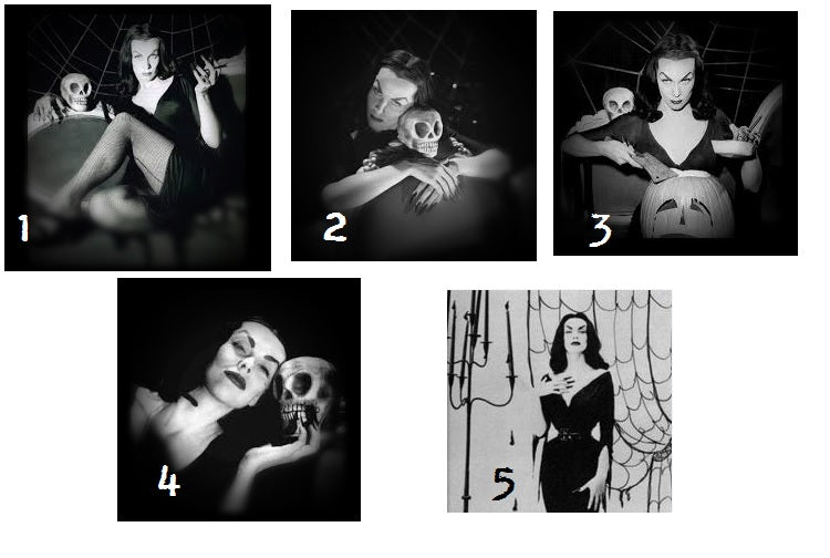 Goth Gothic Witchy Psychobilly Alternative horror inspired "Vampira" fully adjustable ring