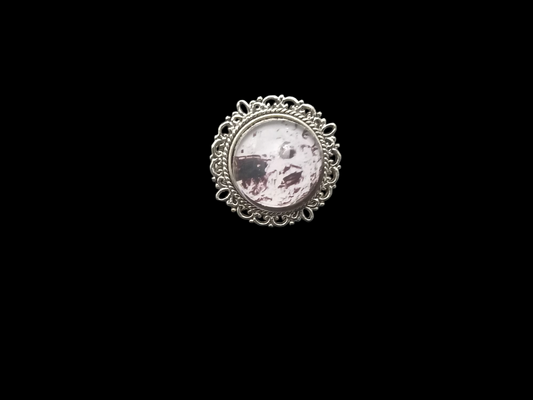 Goth gothic witchy killstar Oddity curiosity "A trip to the moon" inspired decorative pin badge