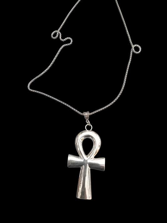 Goth Gothic Witchy witchcraft pagan Egyptian "large Ankh " necklace