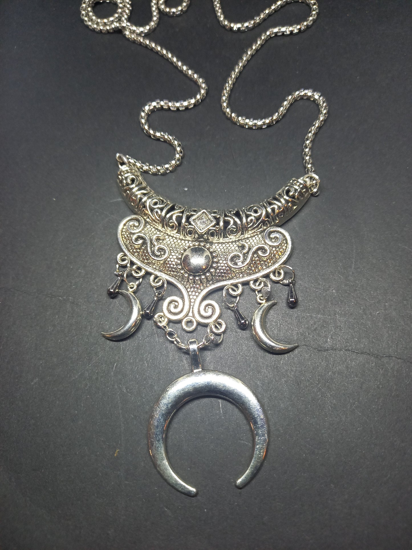 Goth Gothic Witchy Witch Witchcraft Occult satanic Pagan Wicca Boohoo style with 3 moons
