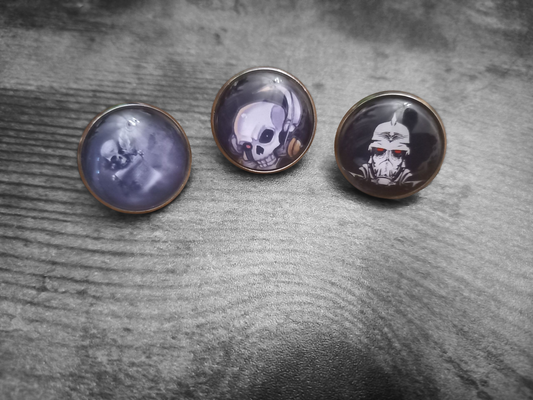 Gamer Wargaming tabletop games "Baldermort" badge set 1