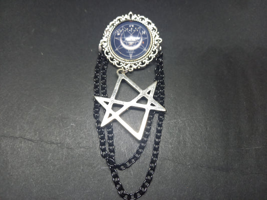Goth Gothic Old School 1980's alternative Fields Of The Nephilim "Inspired" MAGICK Brooch