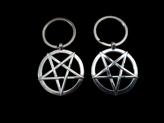 Goth gothic witchy Witch occult witchcraft Satanic "Inverted Pentagram V1" Boot, Bag Charm or Keyring"