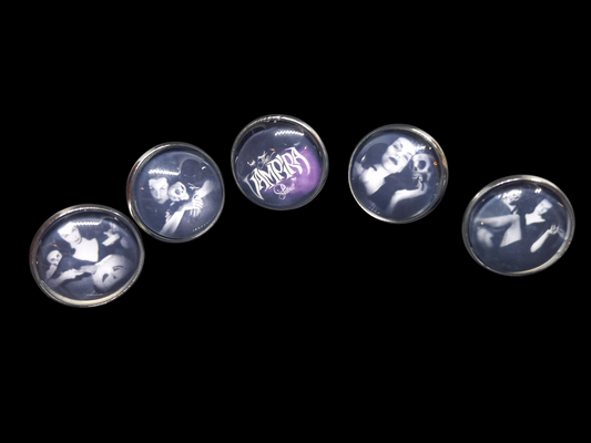 Goth Gothic alternative  horror Vampire "Vampira" 5 badge set