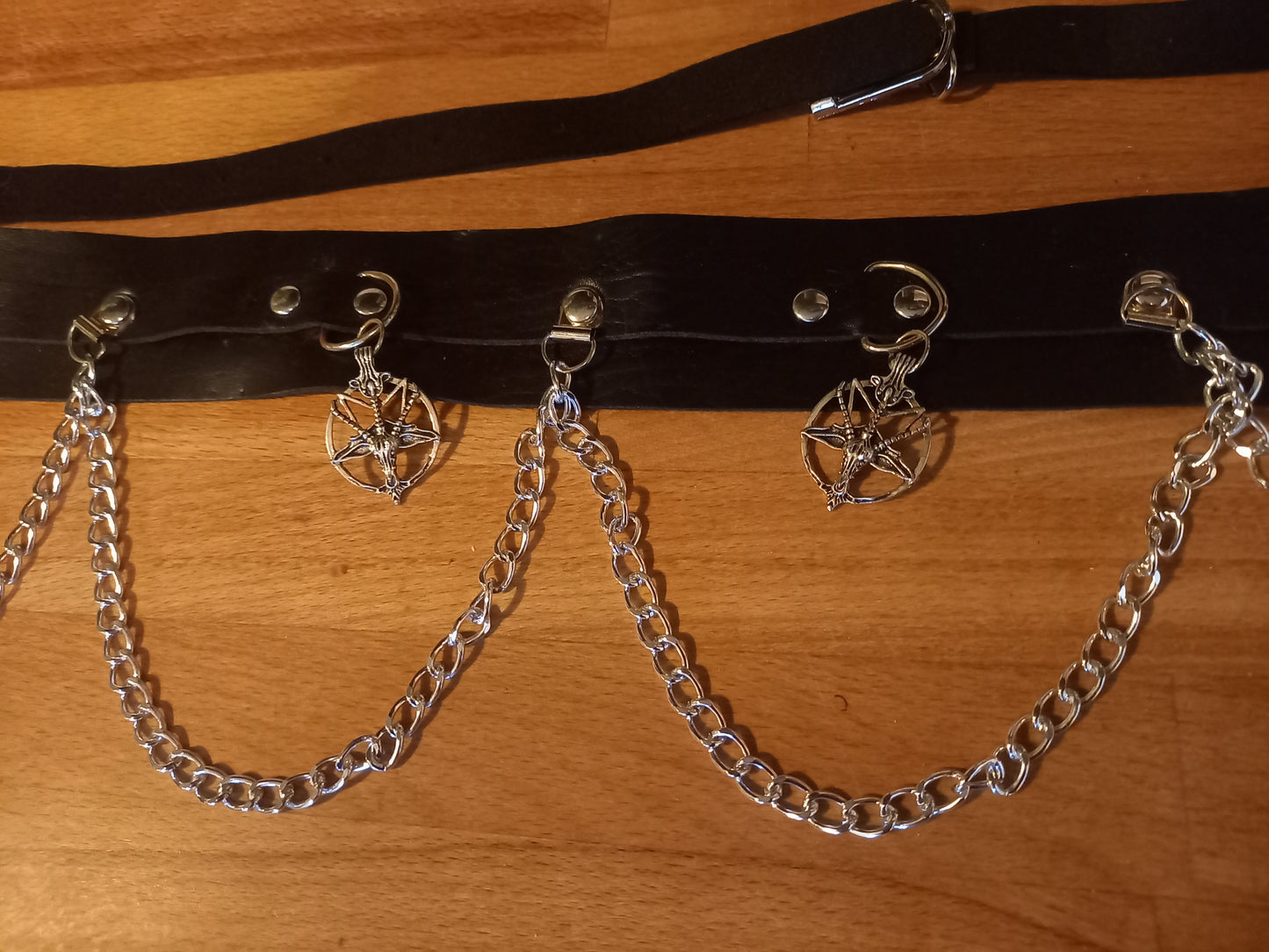 Goth Gothic Witchy killstar witch witchcraft Satanic Occult " Goat Of Mendes " chain belt