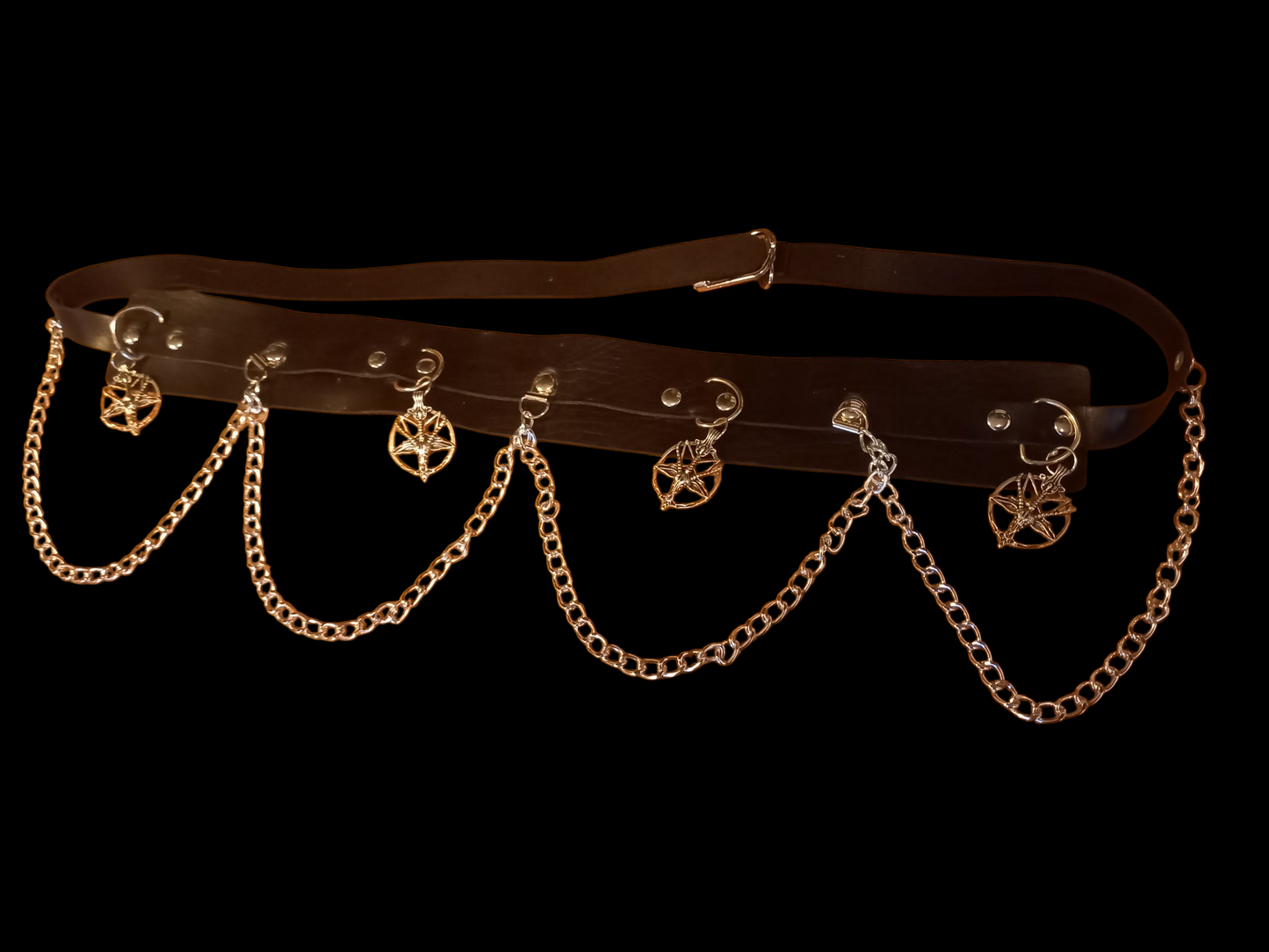 Goth Gothic Witchy killstar witch witchcraft Satanic Occult " Goat Of Mendes " chain belt