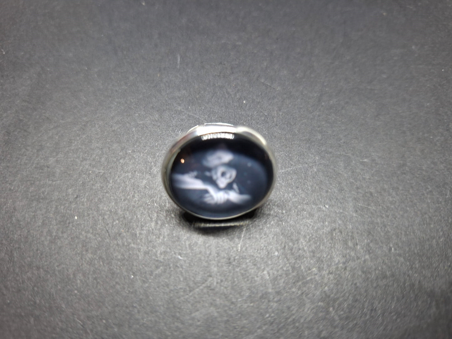 Goth Gothic Witchy Psychobilly Alternative horror inspired "Vampira" fully adjustable ring