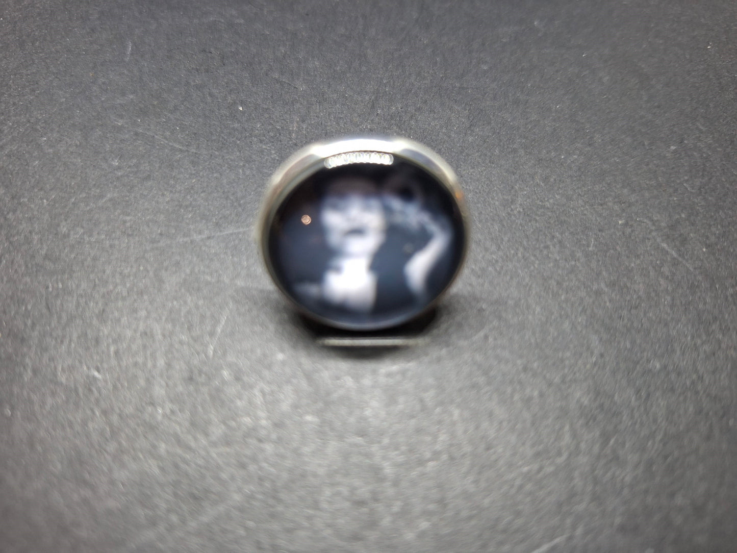 Goth Gothic Witchy Psychobilly Alternative horror inspired "Vampira" fully adjustable ring