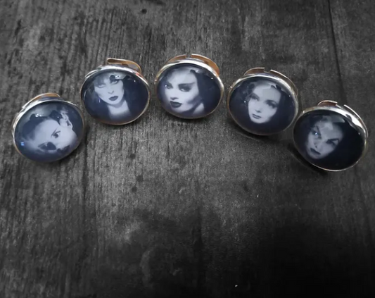 Goth Gothic Witchy Psychobilly Alternative horror inspired "Gothic bride" fully adjustable ring