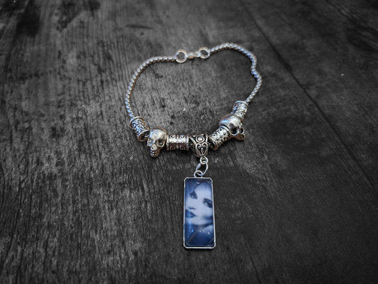 Goth Gothic Witchy killstar ,Gothic Bride "pandora style" bracelet