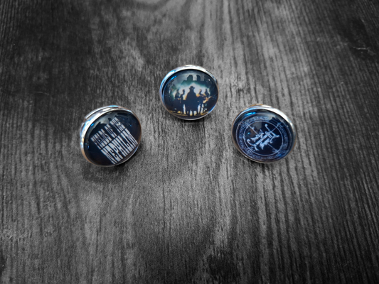 Goth Gothic Old School 1980's alternative Fields Of The Nephilim "Inspired" adjustable rings