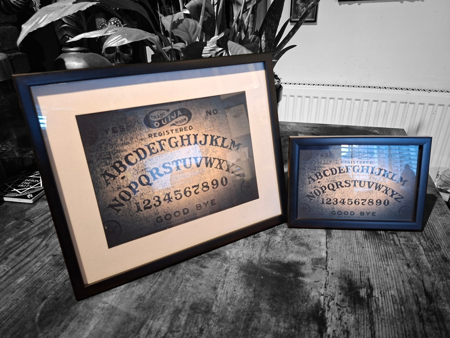 framed art "Ouija / Spirit Board" :Oddity Curiosity paranormal goth witchy homeware