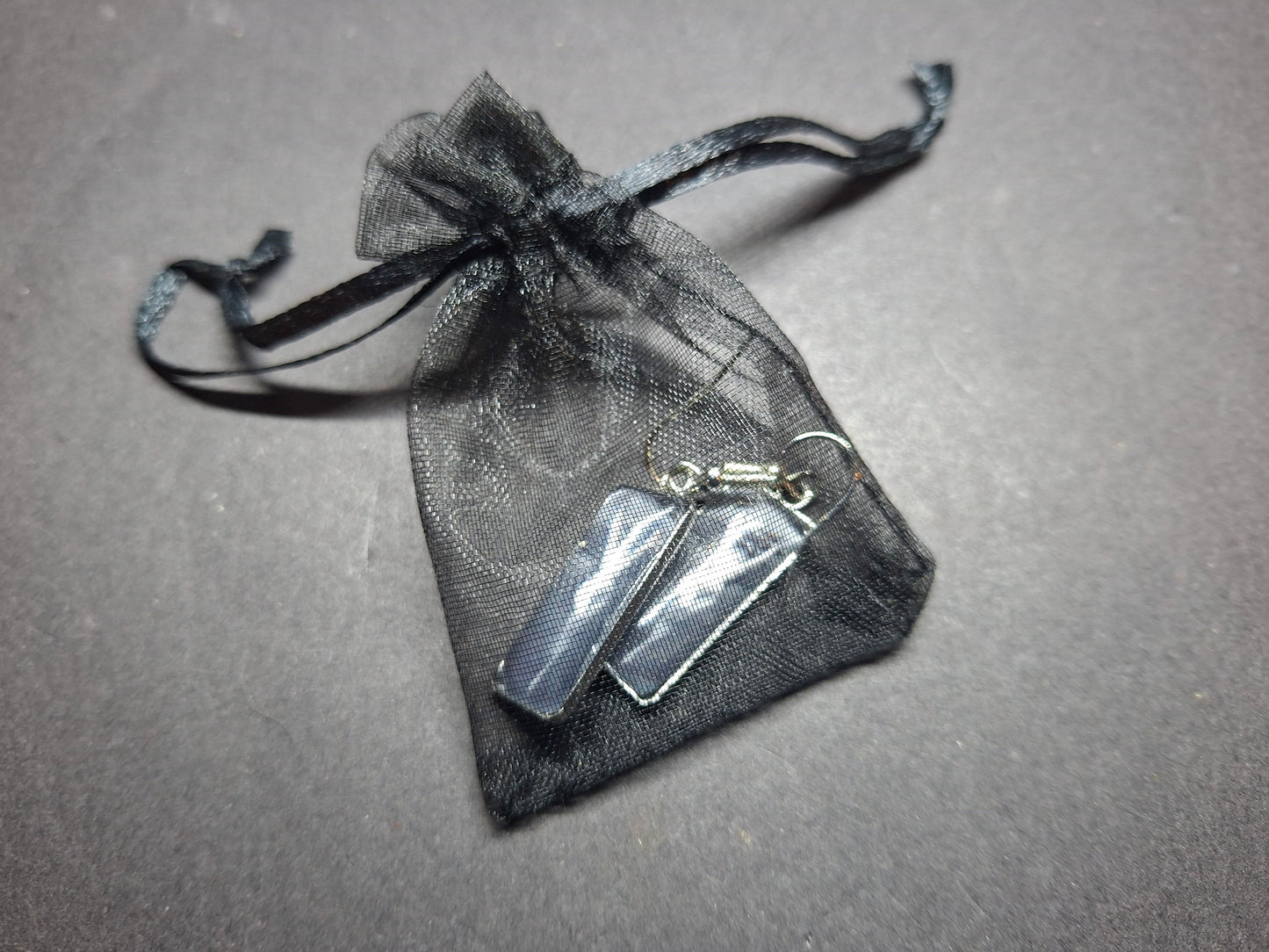 Goth Gothic Witchy Occult Succubus "Lilith" Inspired Stainless Steel rectangle image earrings