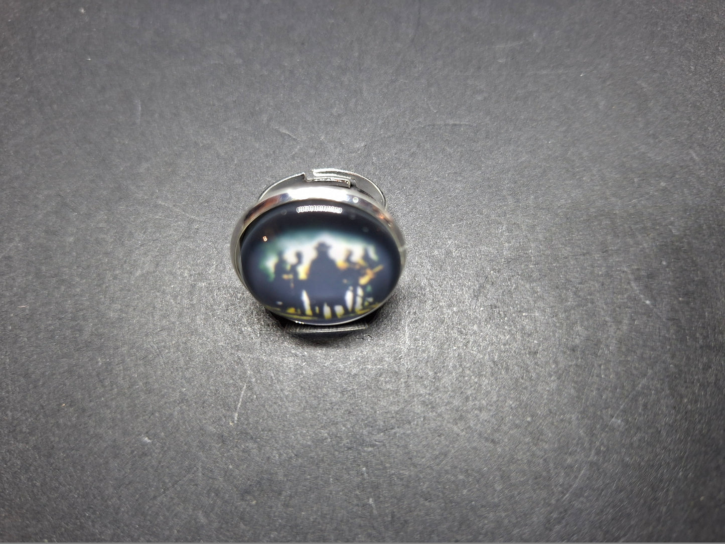 Goth Gothic Old School 1980's alternative Fields Of The Nephilim "Inspired" adjustable rings