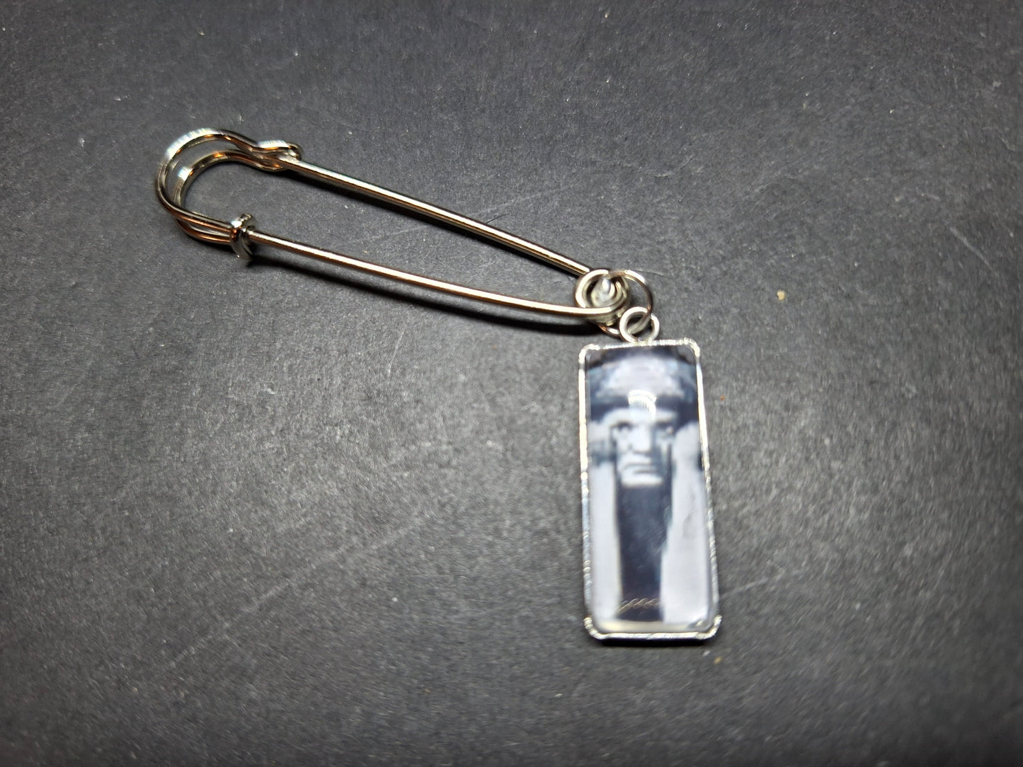 Goth Gothic Witchy Witch witchcraft occult " Aleister Crowley" inspired kilt pin brooch