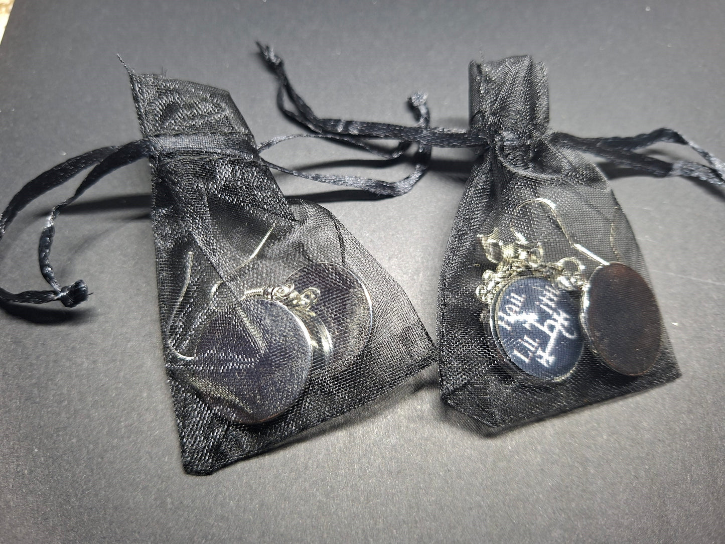 Hail Lilith earrings with bow or plain: Goth Witchy Occult Witch Pagan Satanic