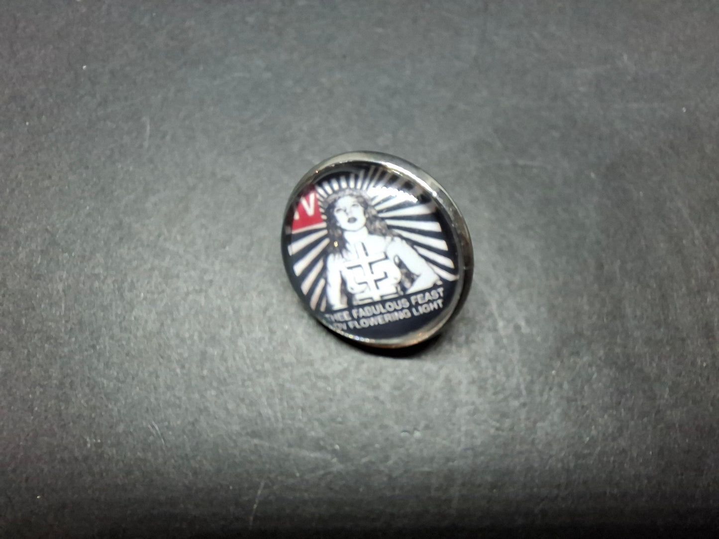 Gothic Goth Old School 1980's Alternative Psychic TV TOPY Thee Temple ov Psychick Youth Genesis P-Orridge Inspired set of three pin badgesV2